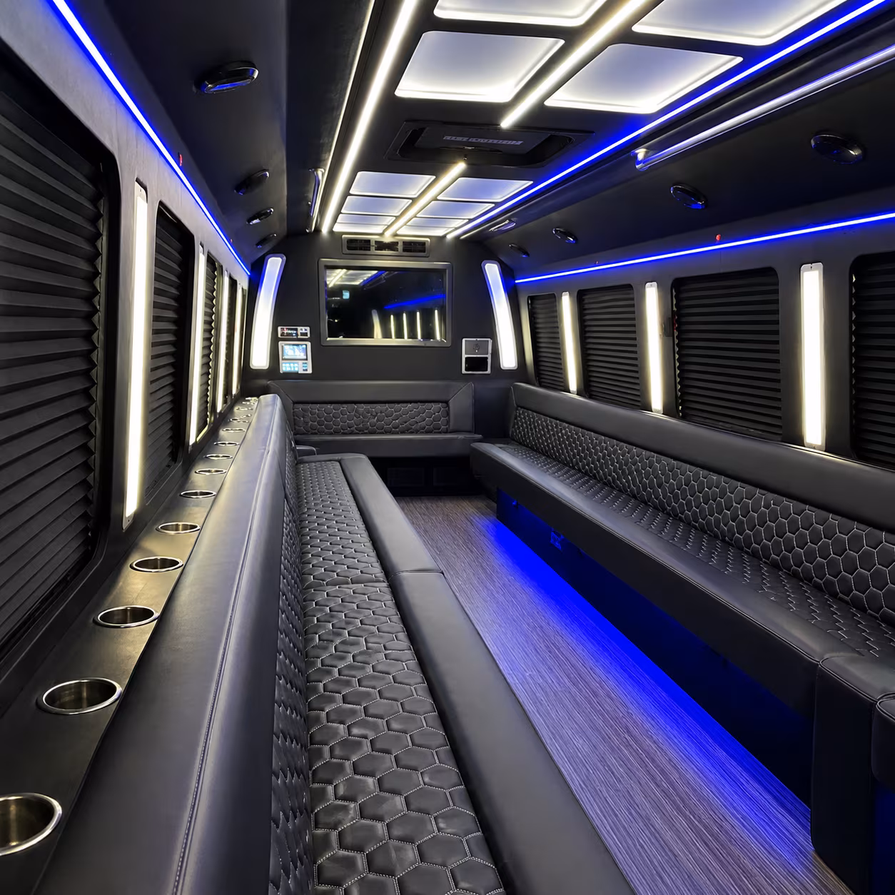 for easy after party and late night transportation a party bus keeps the celebration going
