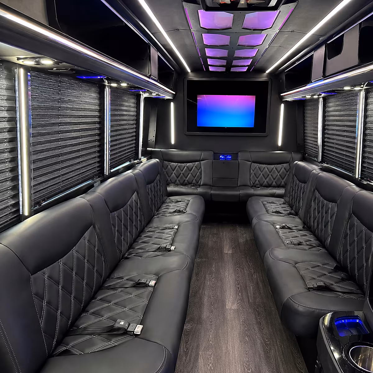scottsdale party bus rental interior